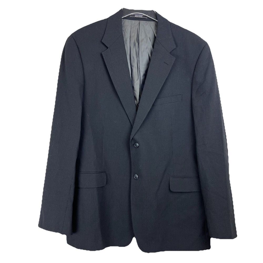 Theory Mens 46R 100% Wool Blazer Sport Coat Suit Jacket Textured Stripe Canada